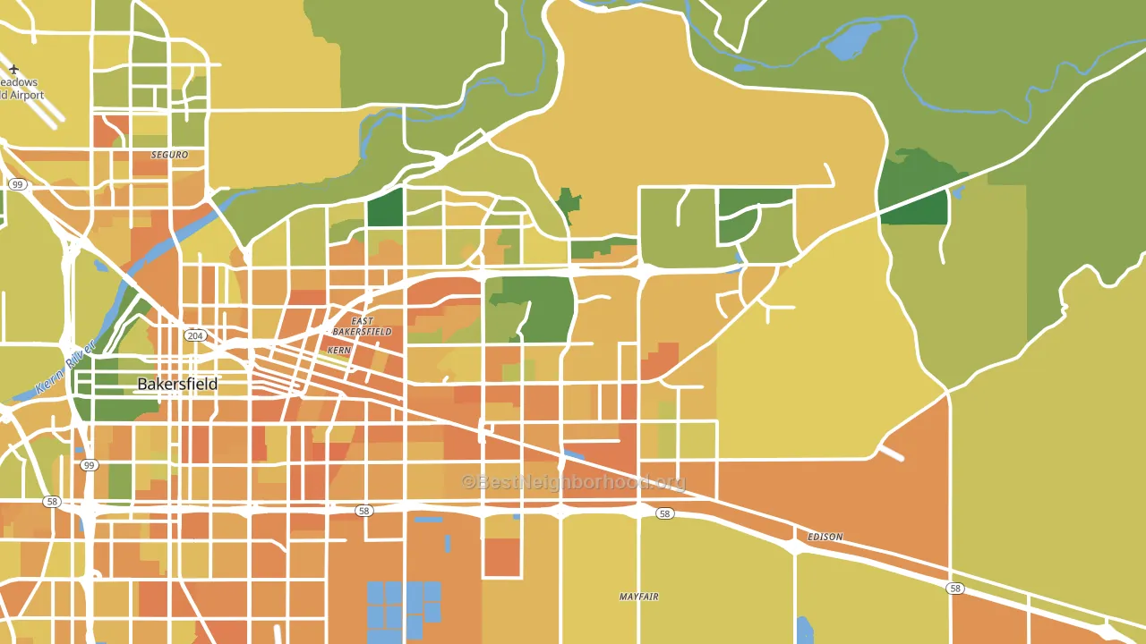 93306, CA block-group voter-turnout map