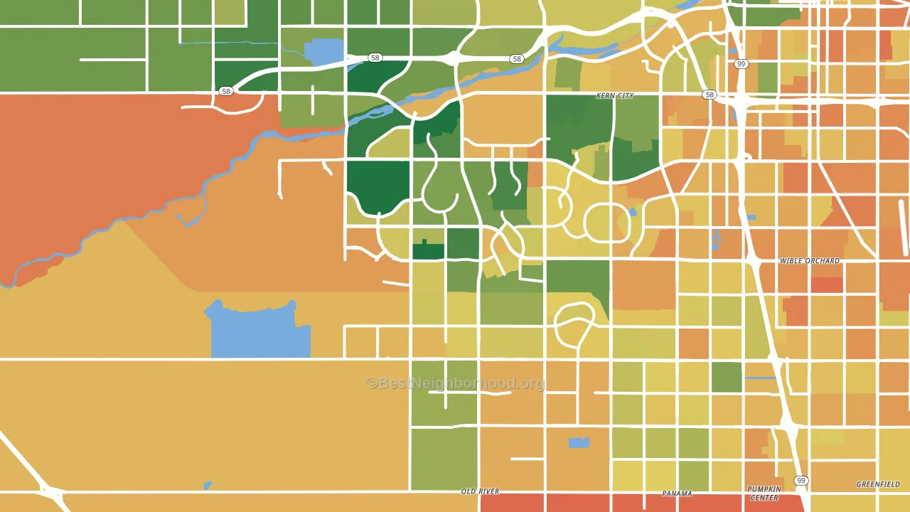 93311, CA block-group voter-turnout map