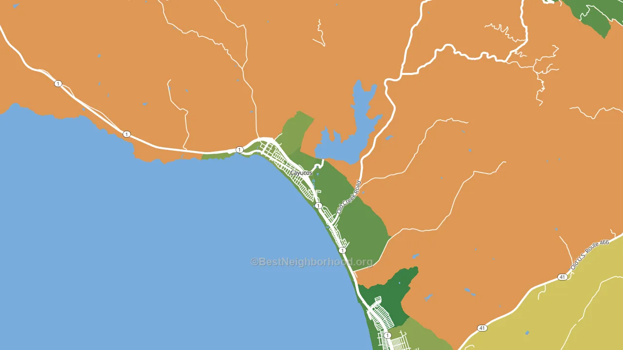 93430, CA block-group voter-turnout map
