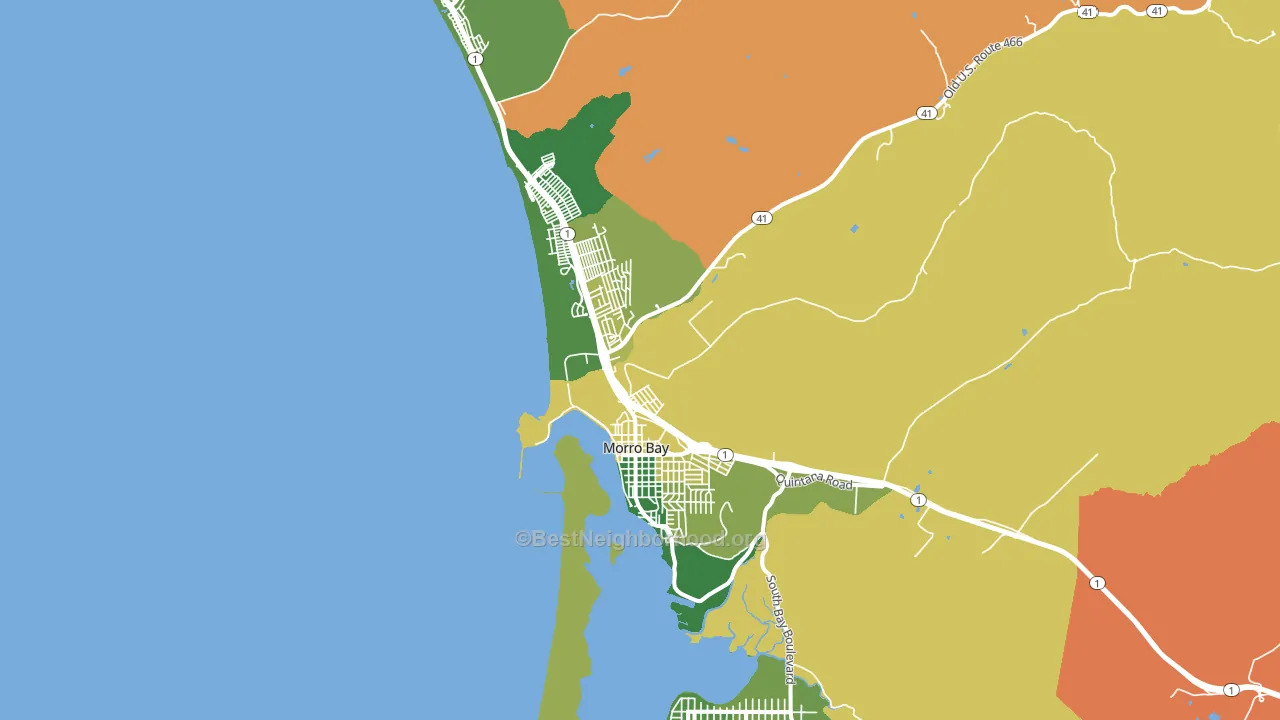 93442, CA block-group voter-turnout map