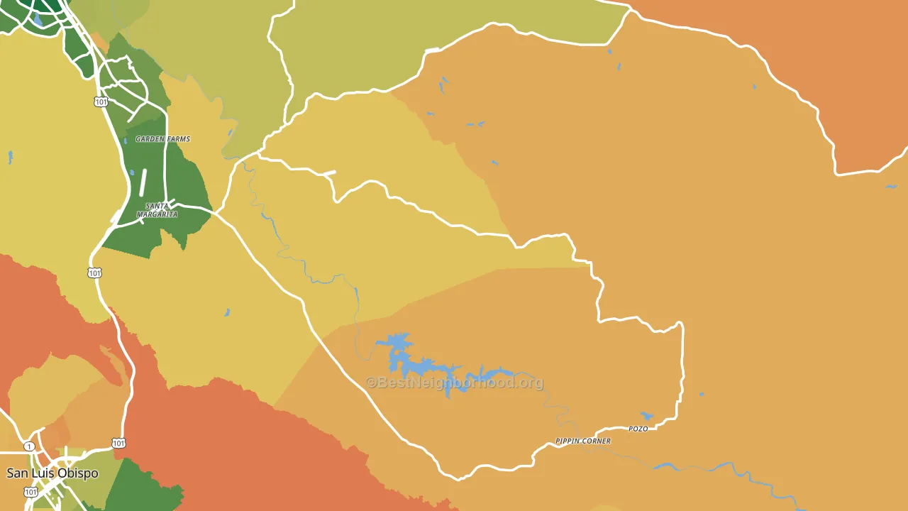 93453, CA block-group voter-turnout map