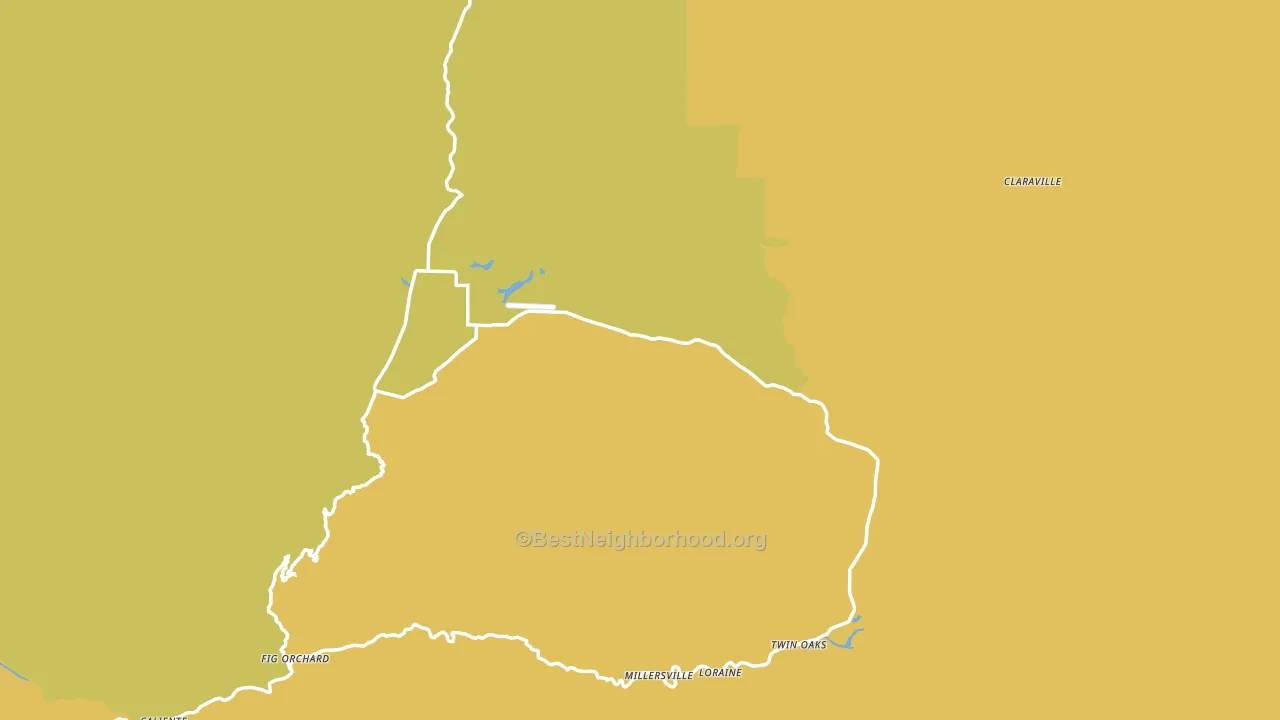93518, CA block-group voter-turnout map