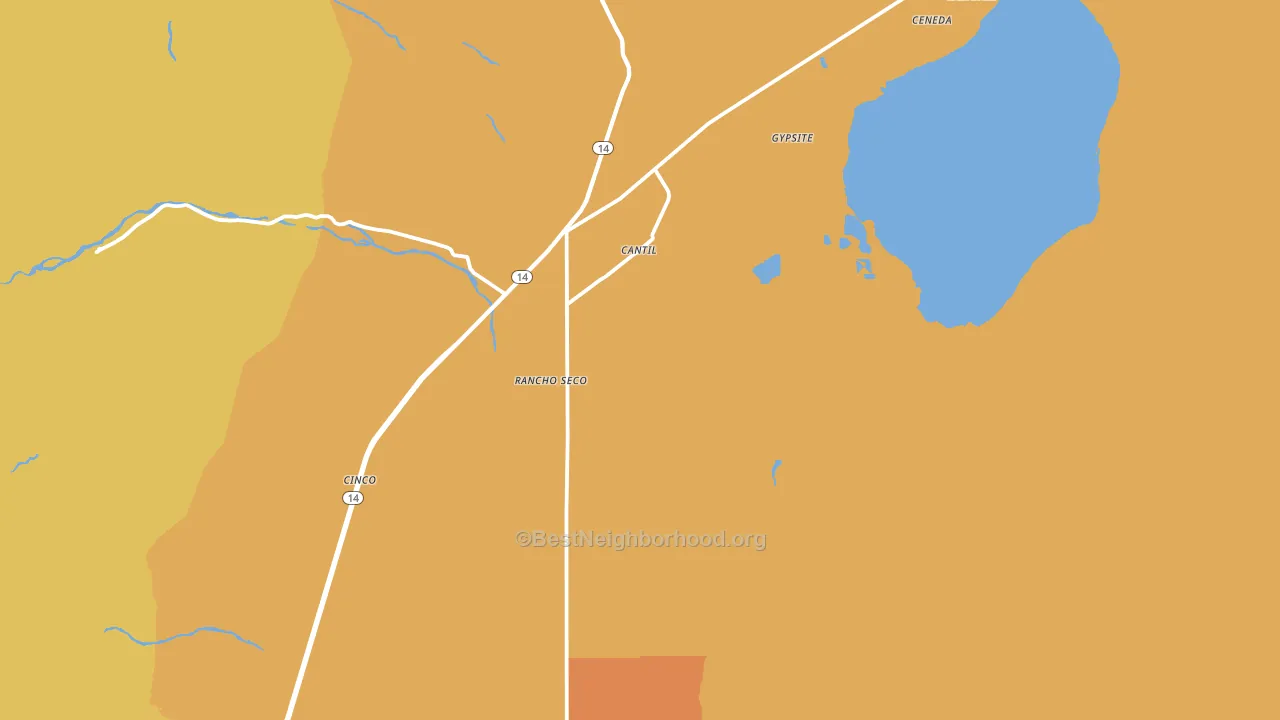 93519, CA block-group voter-turnout map