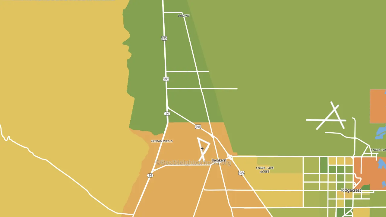 93527, CA block-group voter-turnout map