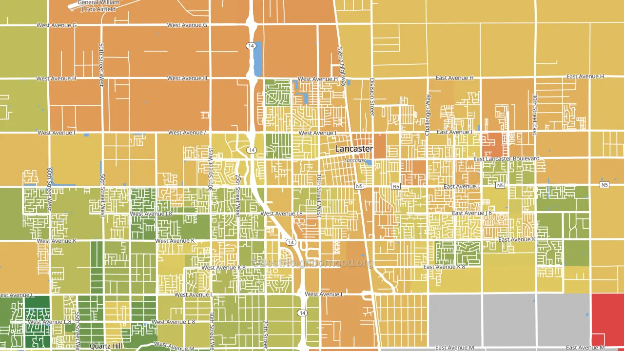 93534, CA block-group voter-turnout map