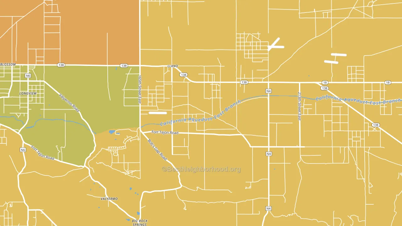 93544, CA block-group voter-turnout map