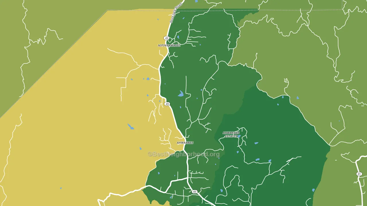 93601, CA block-group voter-turnout map