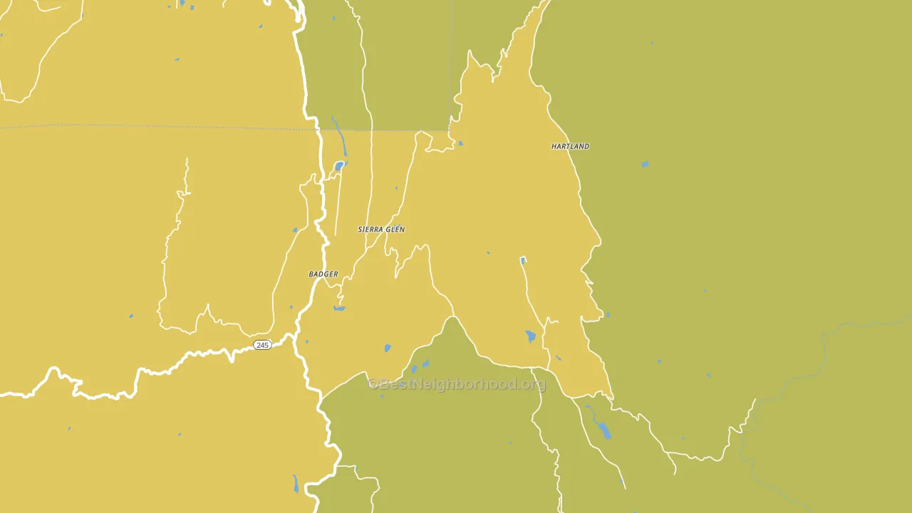 93603, CA block-group voter-turnout map