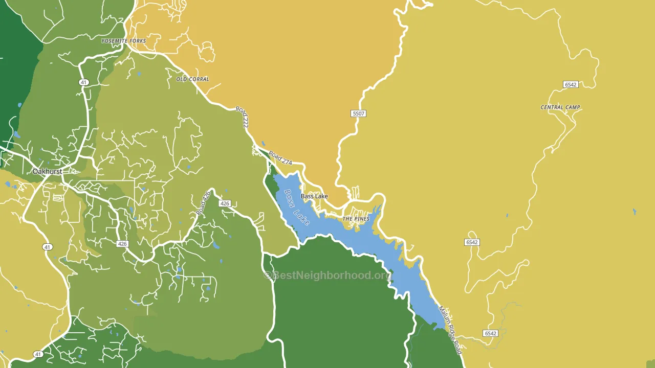 93604, CA block-group voter-turnout map