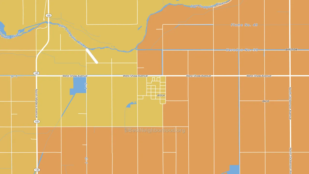 93606, CA block-group voter-turnout map