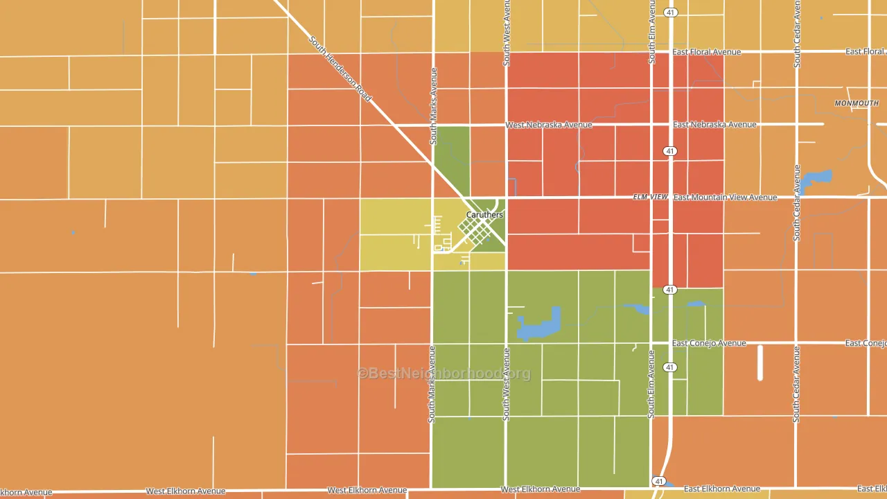 93609, CA block-group voter-turnout map