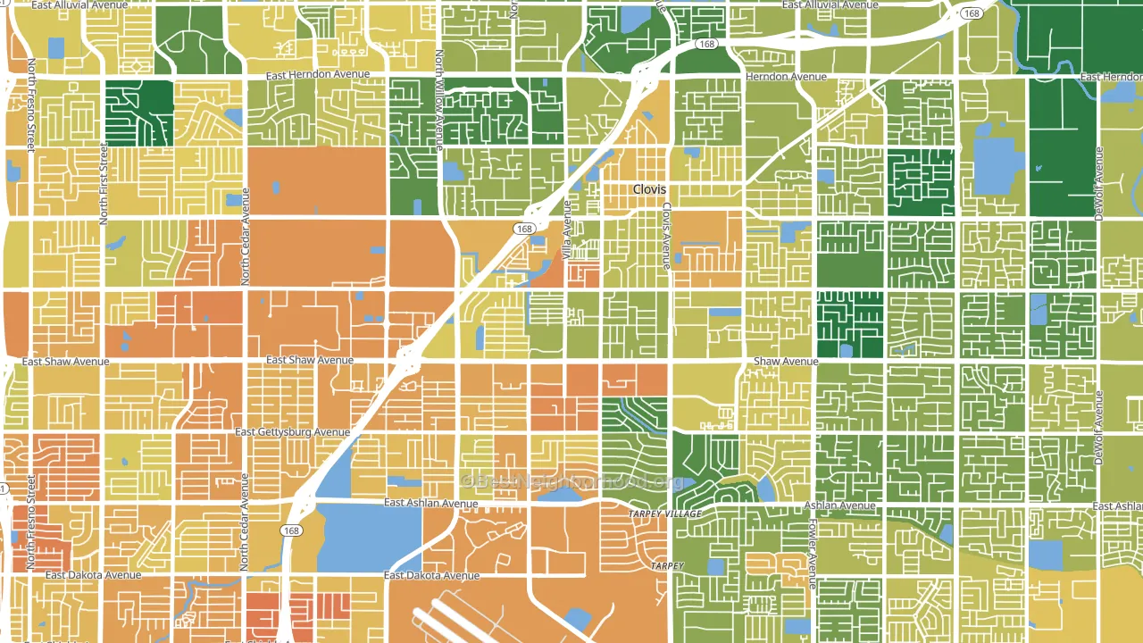 93612, CA block-group voter-turnout map