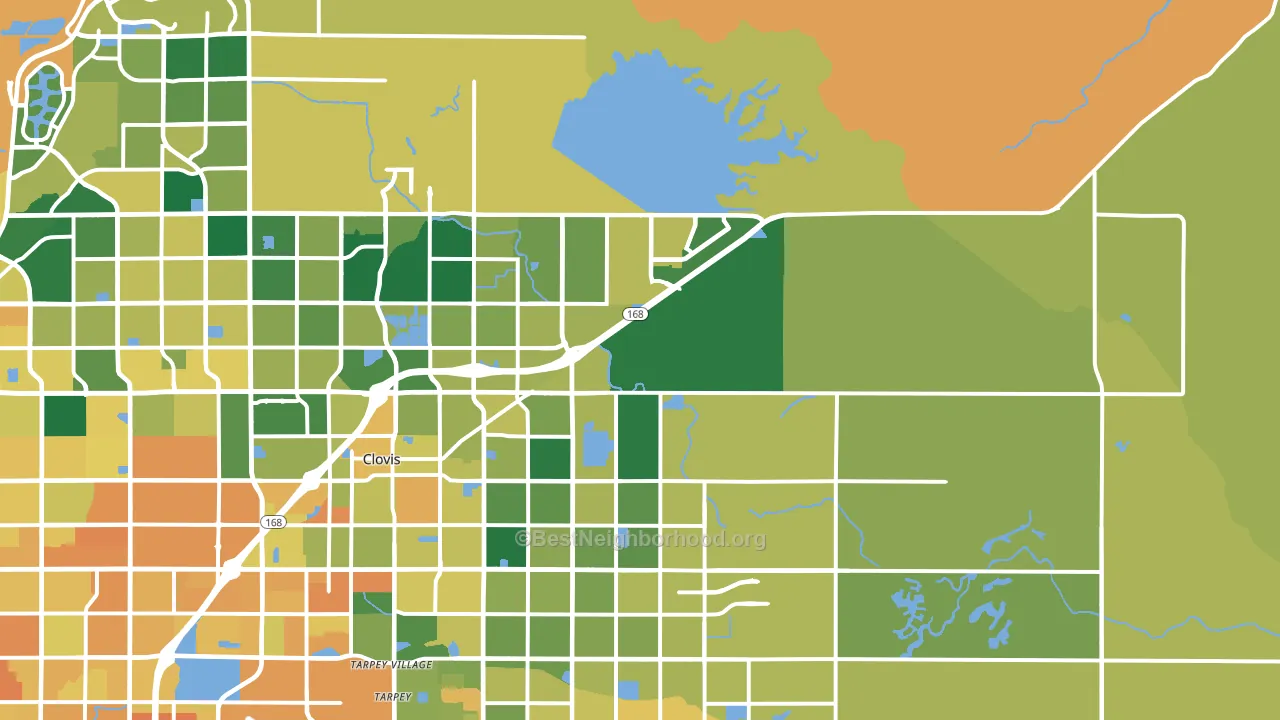 93619, CA block-group voter-turnout map