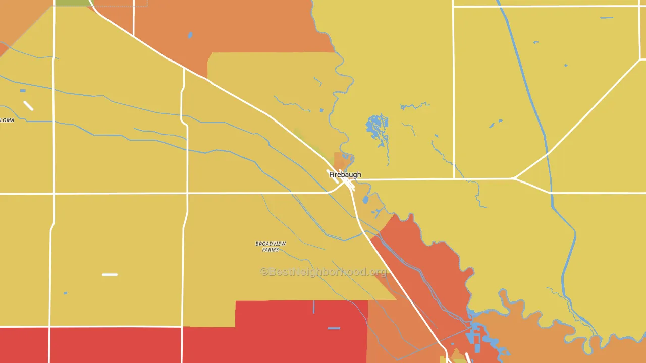 93622, CA block-group voter-turnout map