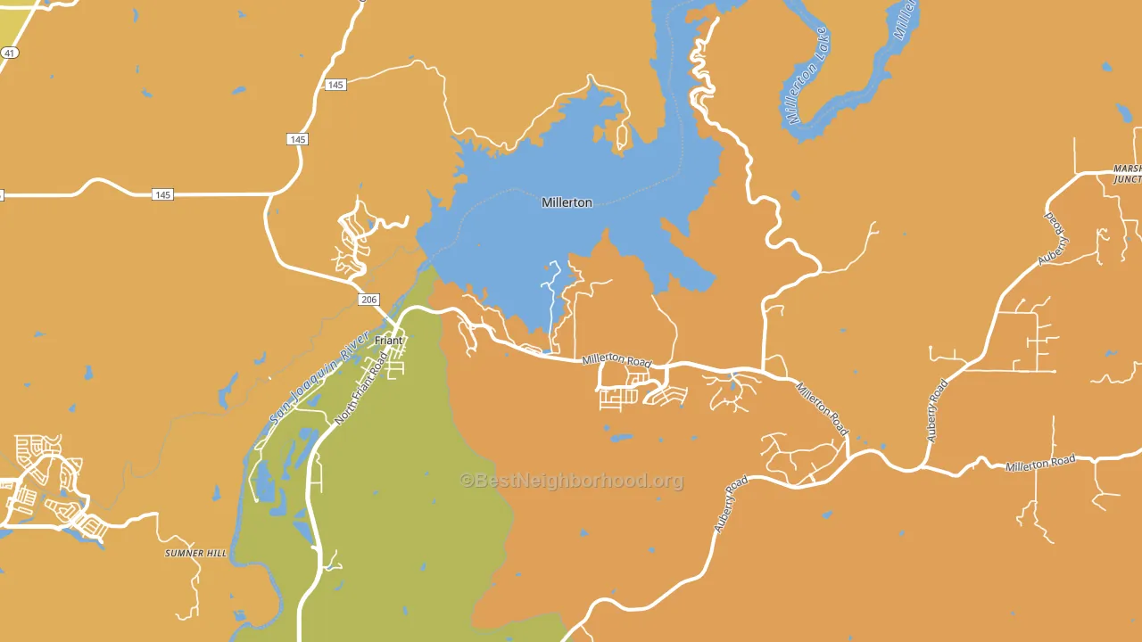 93626, CA block-group voter-turnout map