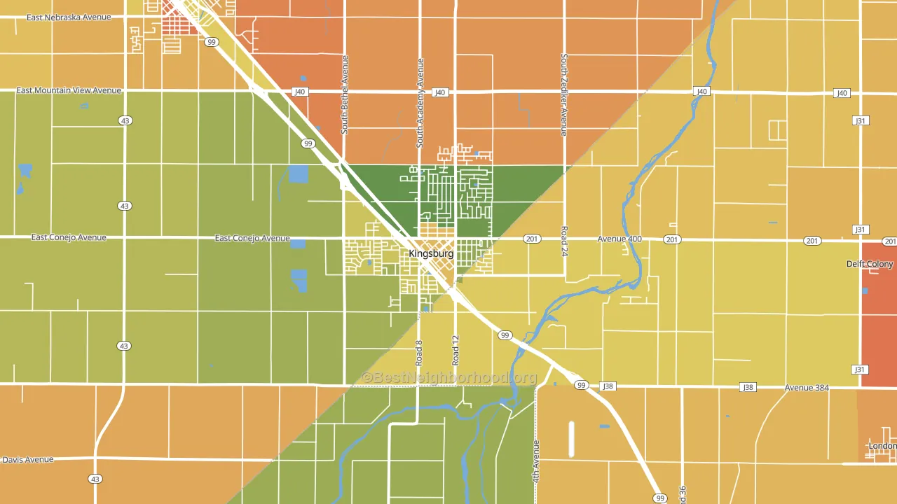93631, CA block-group voter-turnout map