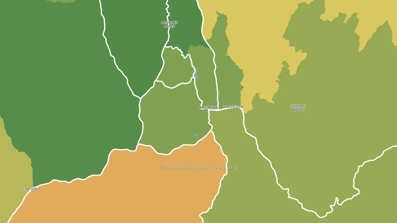 93643, CA block-group voter-turnout map