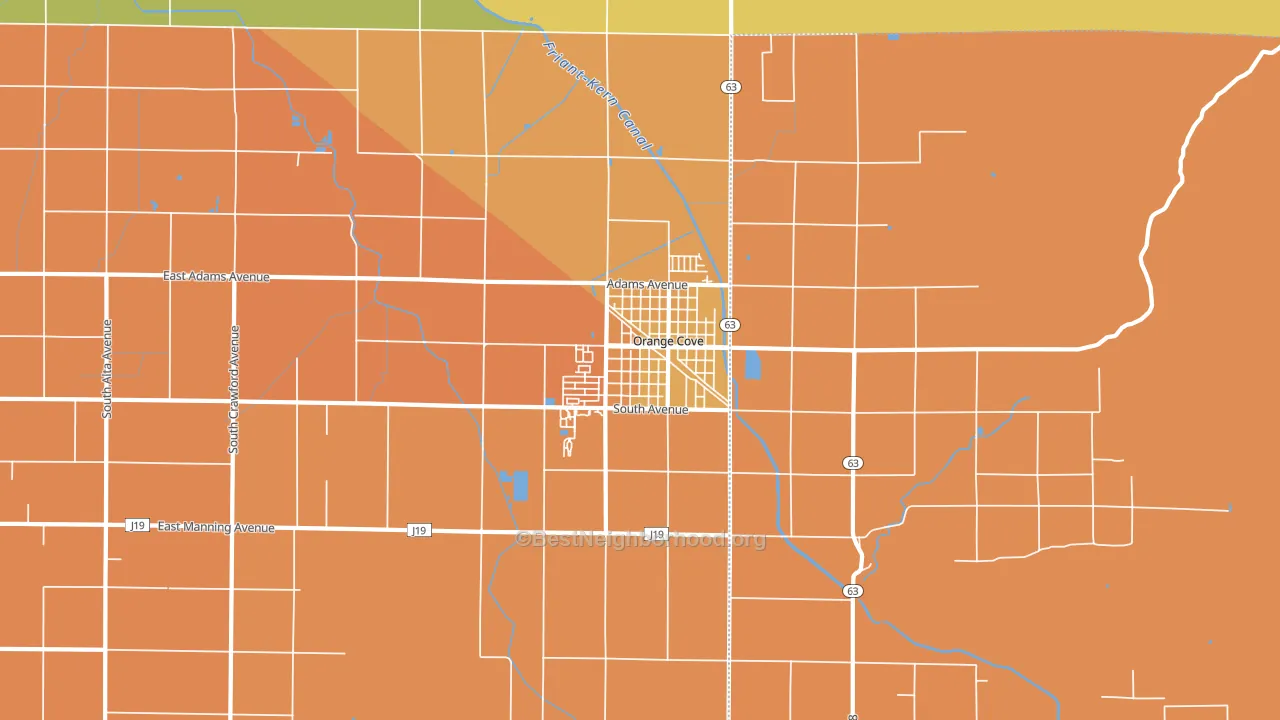 93646, CA block-group voter-turnout map