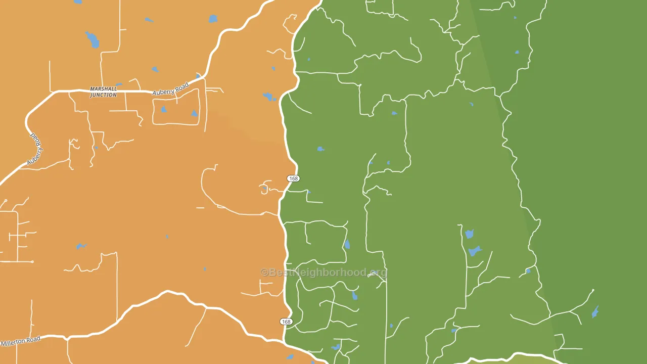 93651, CA block-group voter-turnout map