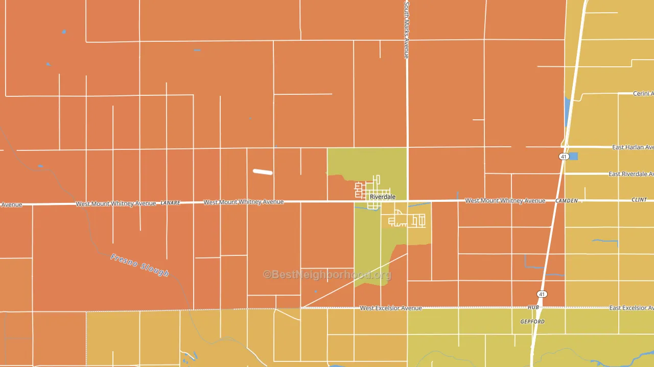 93656, CA block-group voter-turnout map
