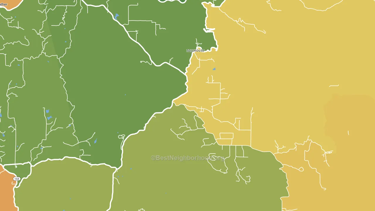 93667, CA block-group voter-turnout map