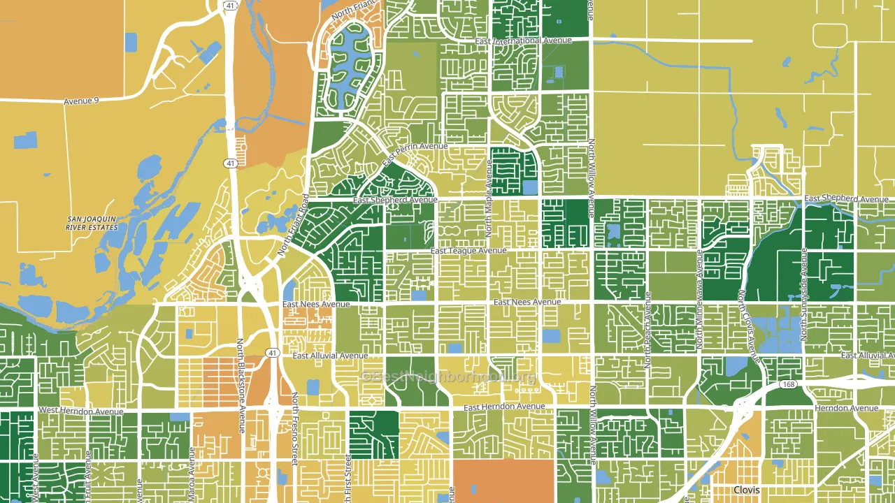 93720, CA block-group voter-turnout map