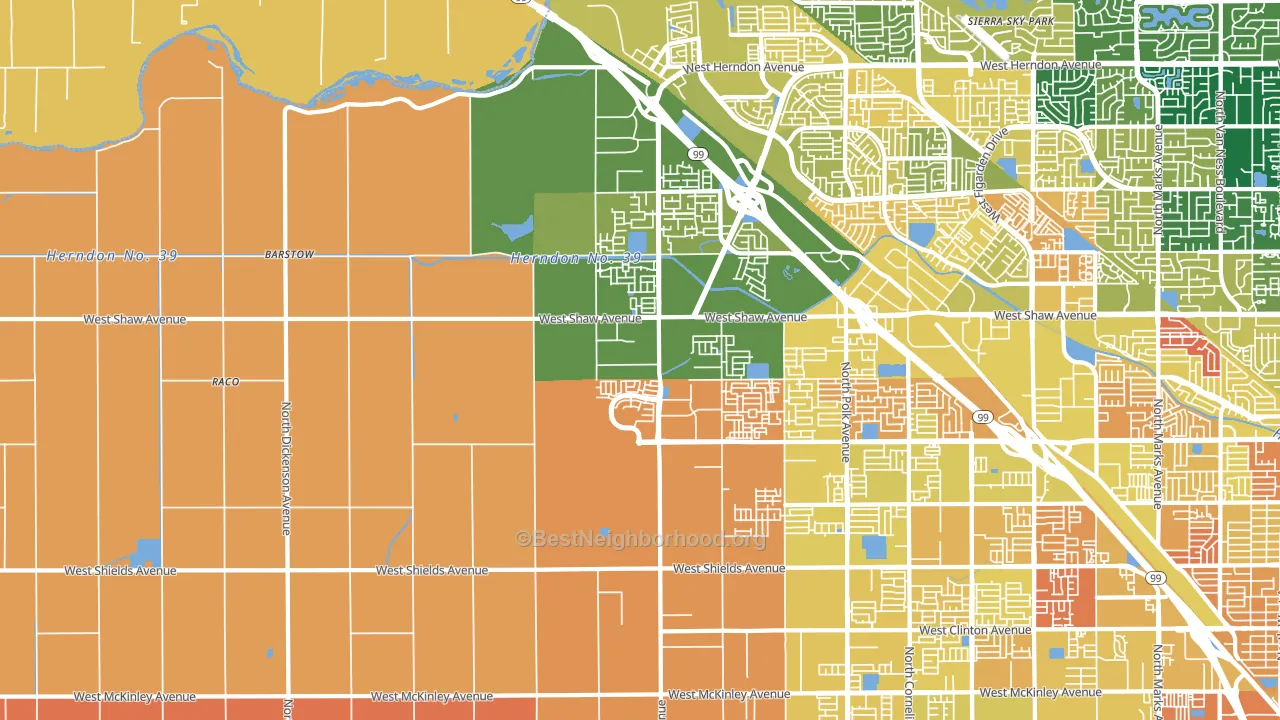 93723, CA block-group voter-turnout map