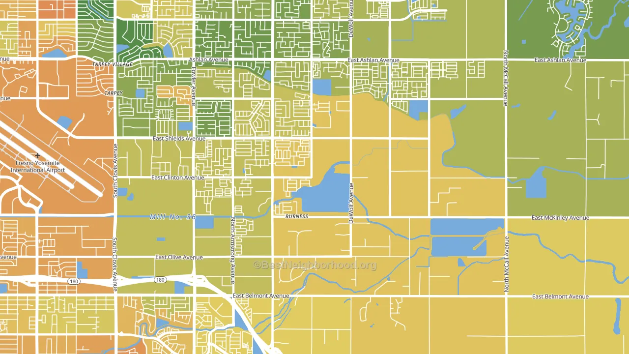 93737, CA block-group voter-turnout map