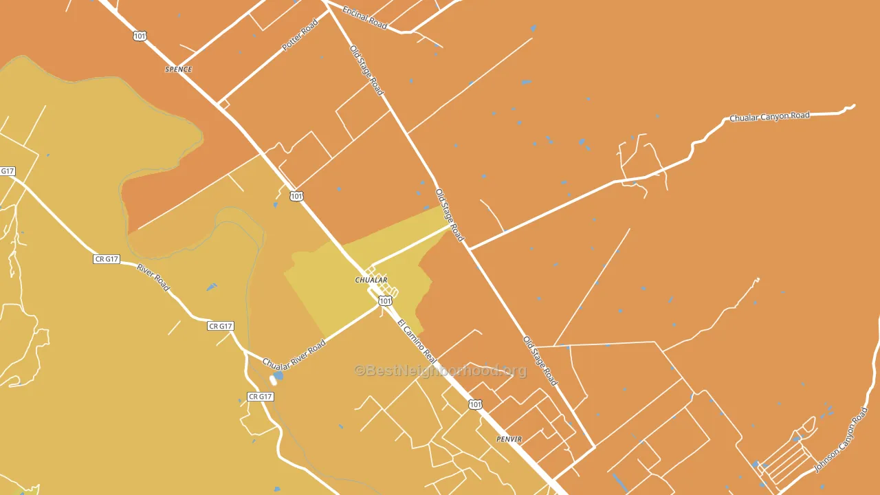 93925, CA block-group voter-turnout map