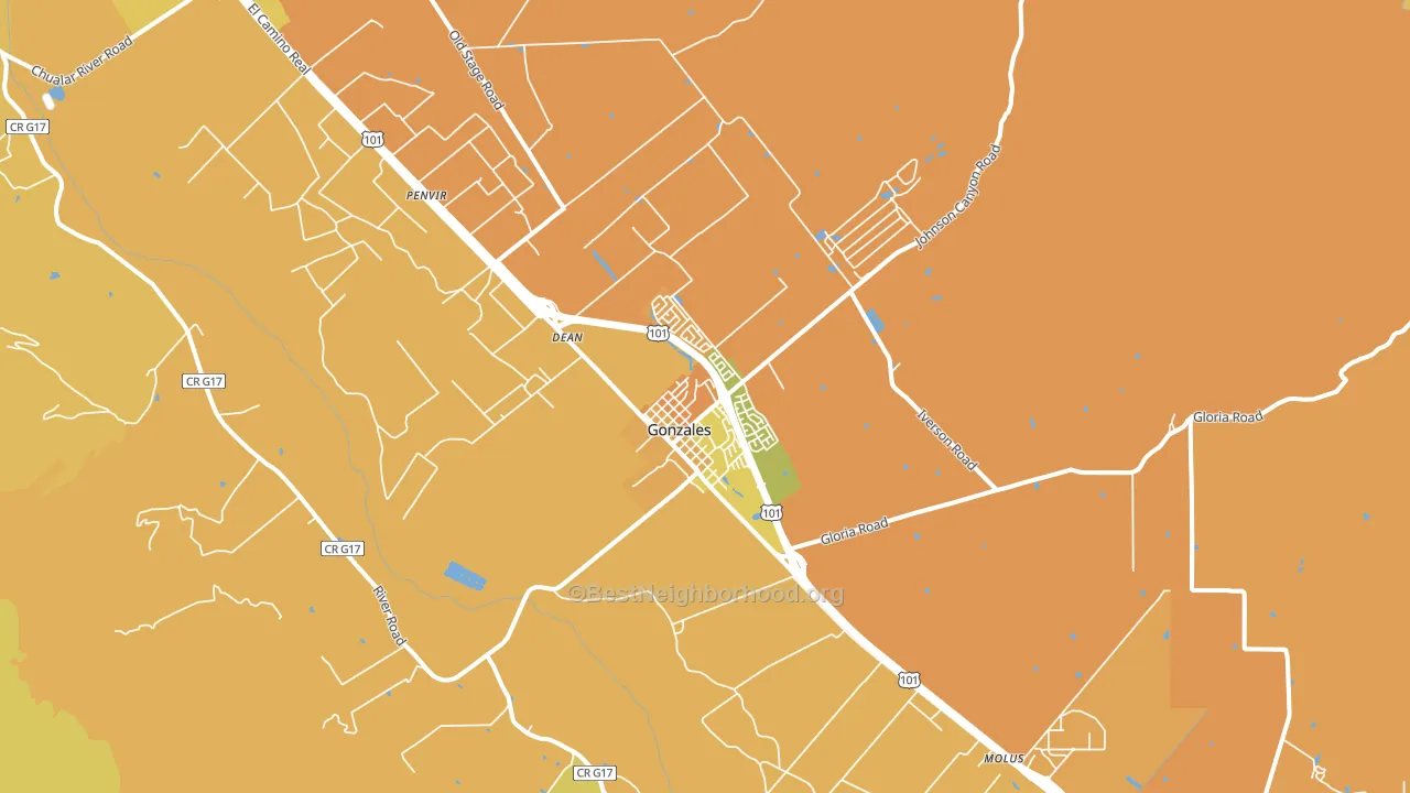 93926, CA block-group voter-turnout map