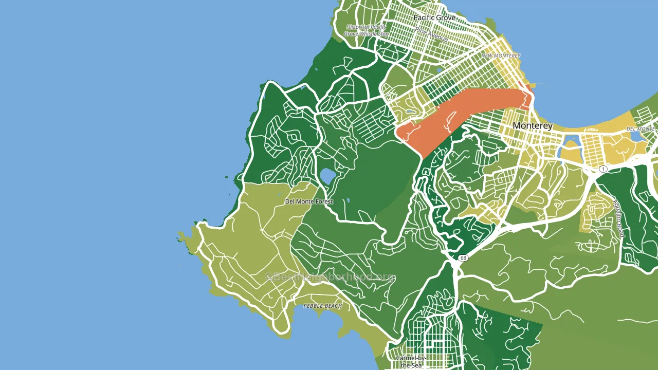 93953, CA block-group voter-turnout map