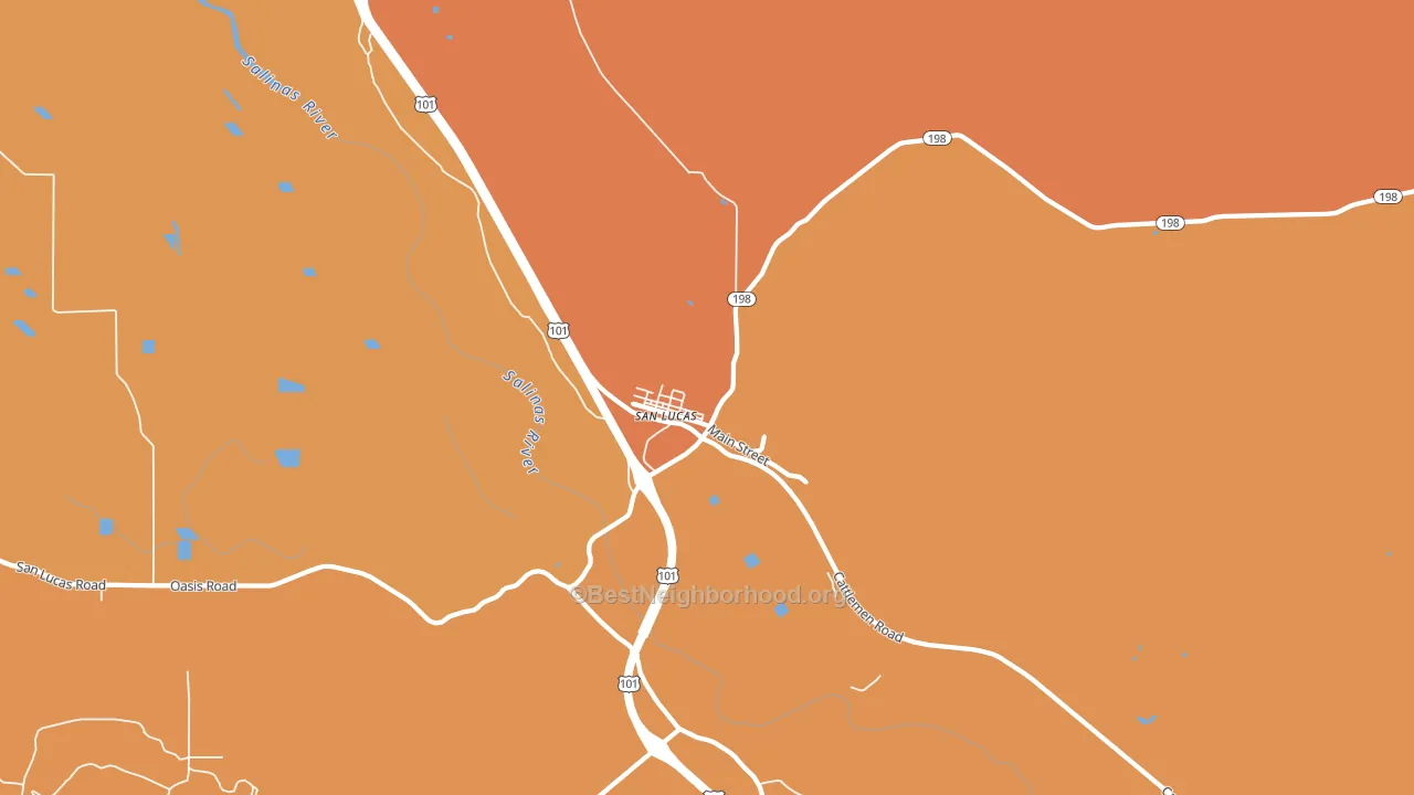 93954, CA block-group voter-turnout map