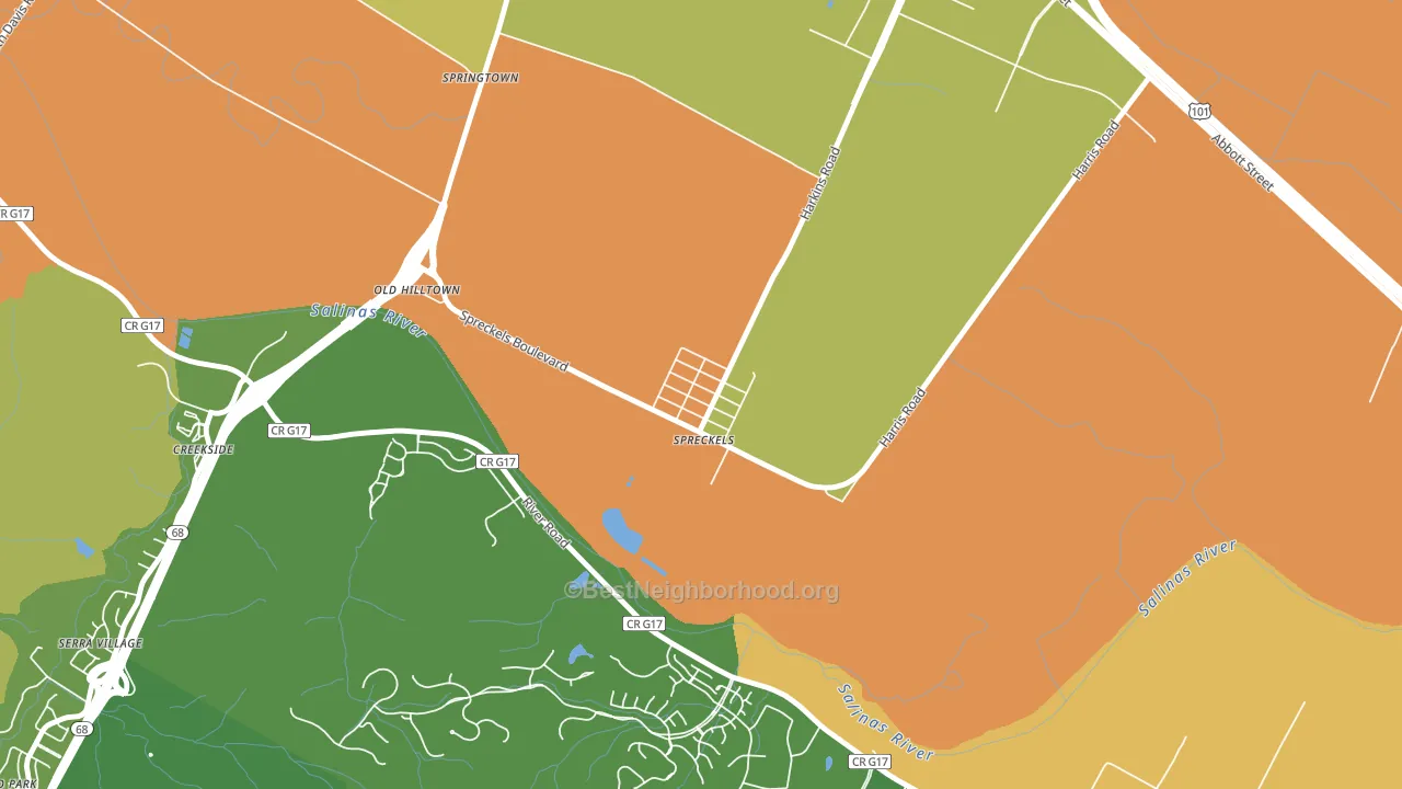 93962, CA block-group voter-turnout map