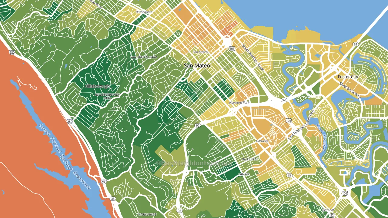 94402, CA block-group voter-turnout map