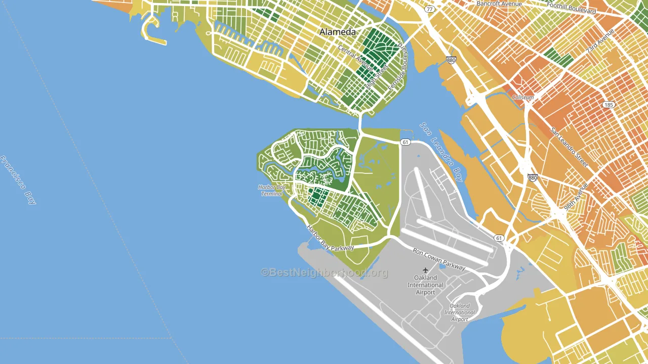94502, CA block-group voter-turnout map
