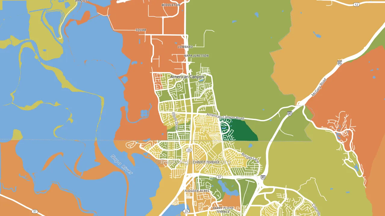 94503, CA block-group voter-turnout map