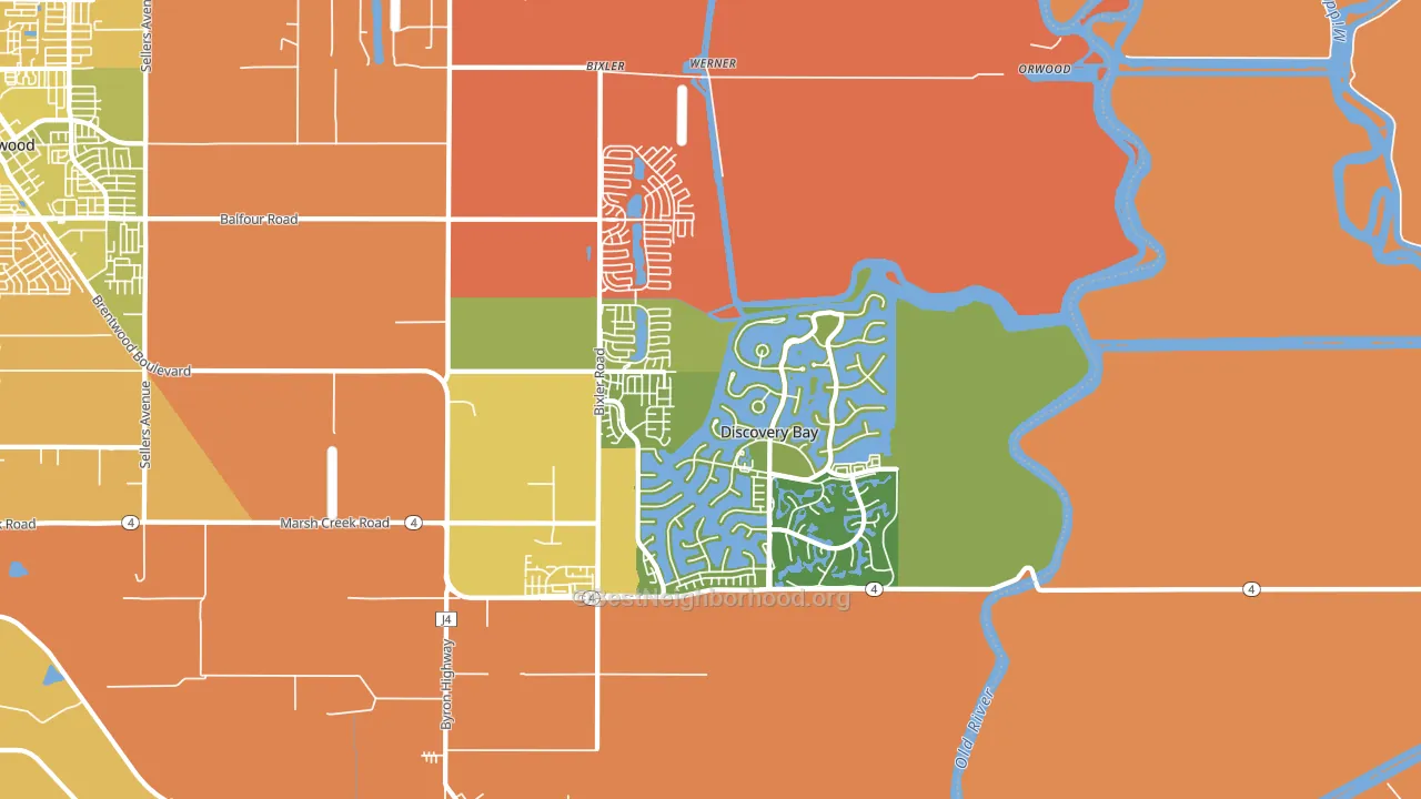 94505, CA block-group voter-turnout map