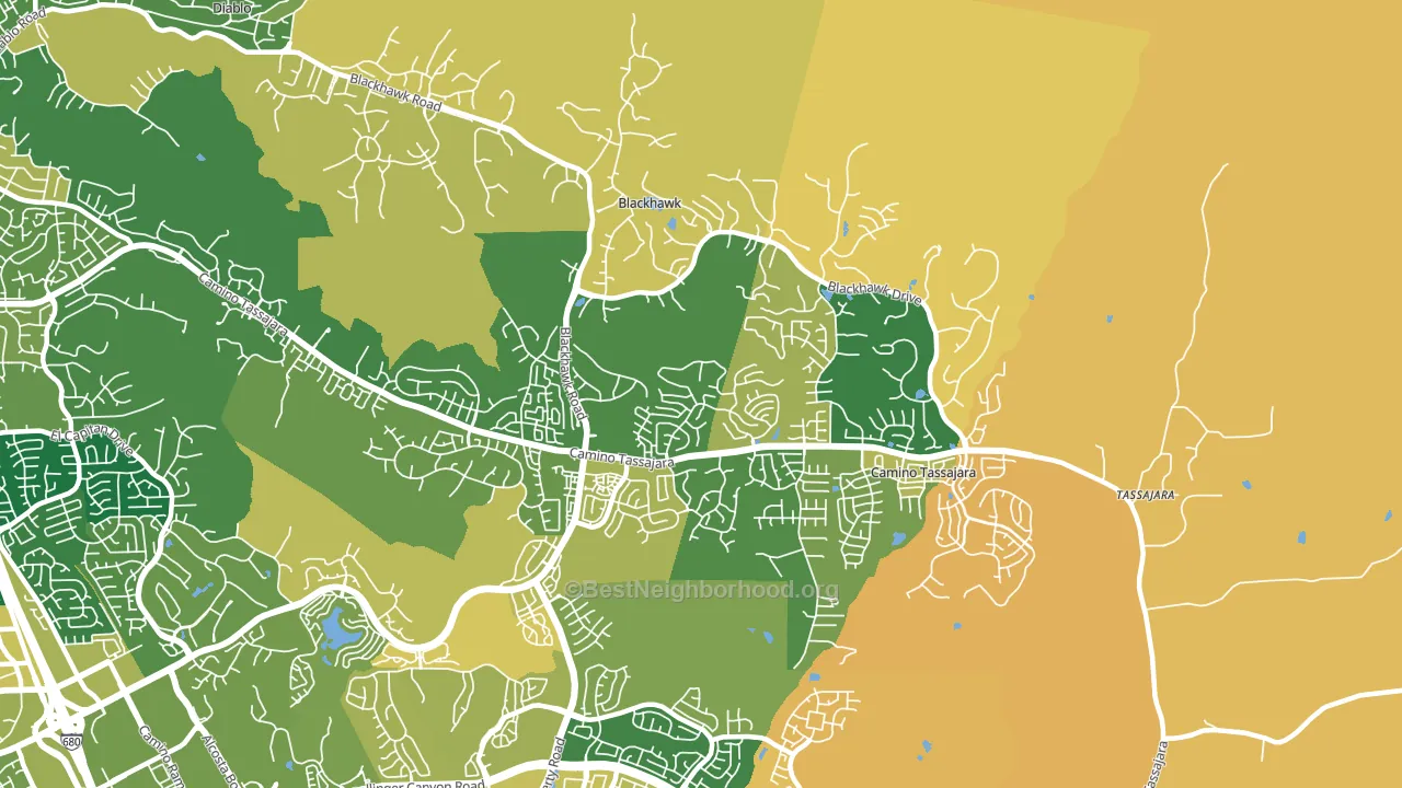 94506, CA block-group voter-turnout map