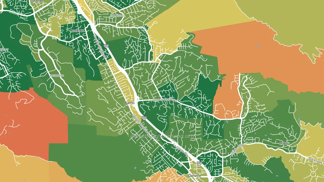94507, CA block-group voter-turnout map