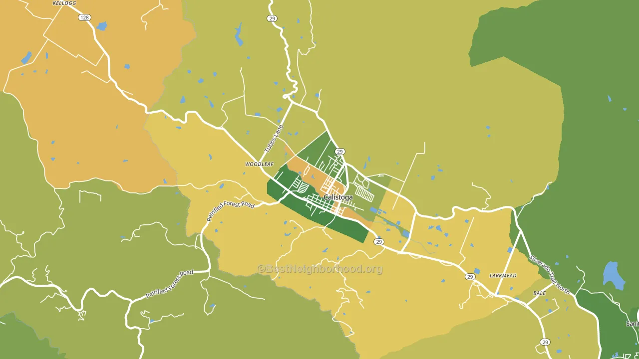 94515, CA block-group voter-turnout map