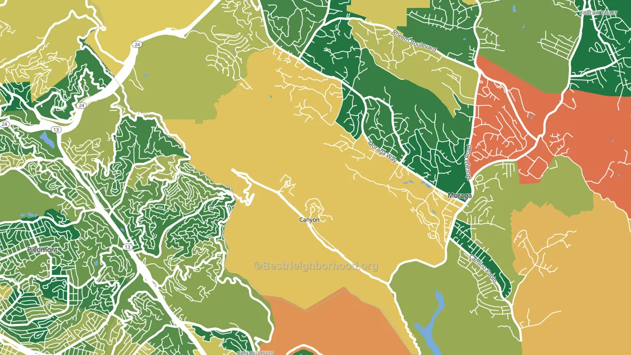 94516, CA block-group voter-turnout map