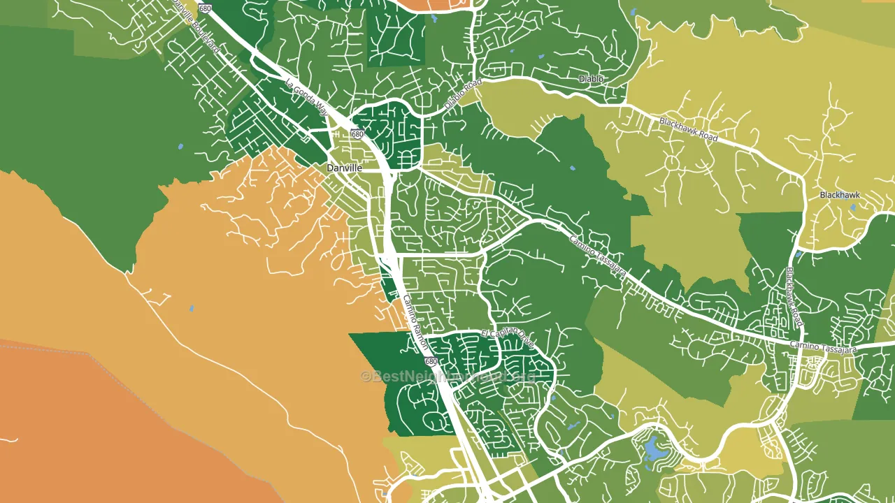94526, CA block-group voter-turnout map