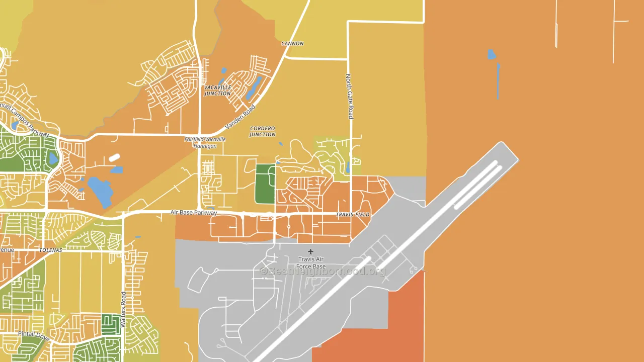 94535, CA block-group voter-turnout map