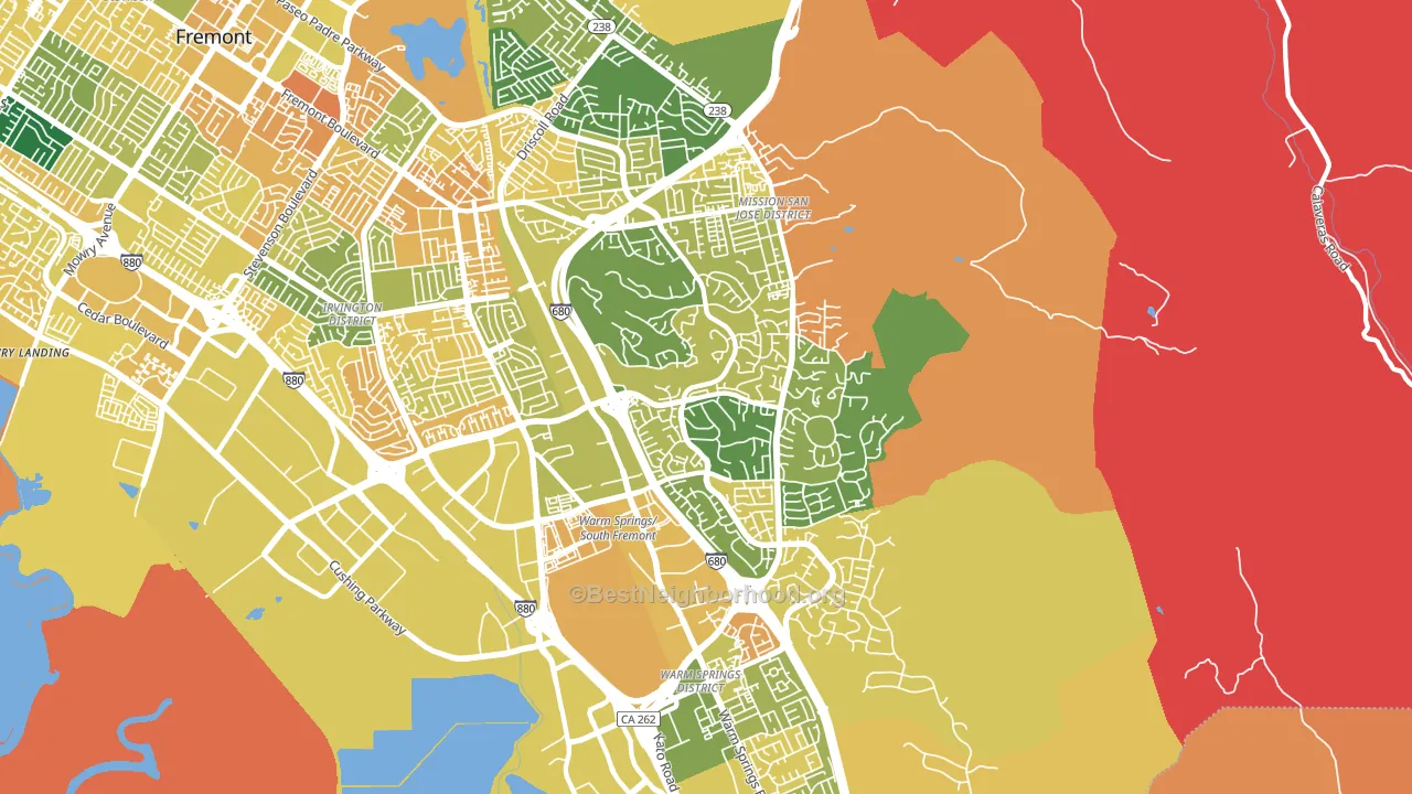 94539, CA block-group voter-turnout map