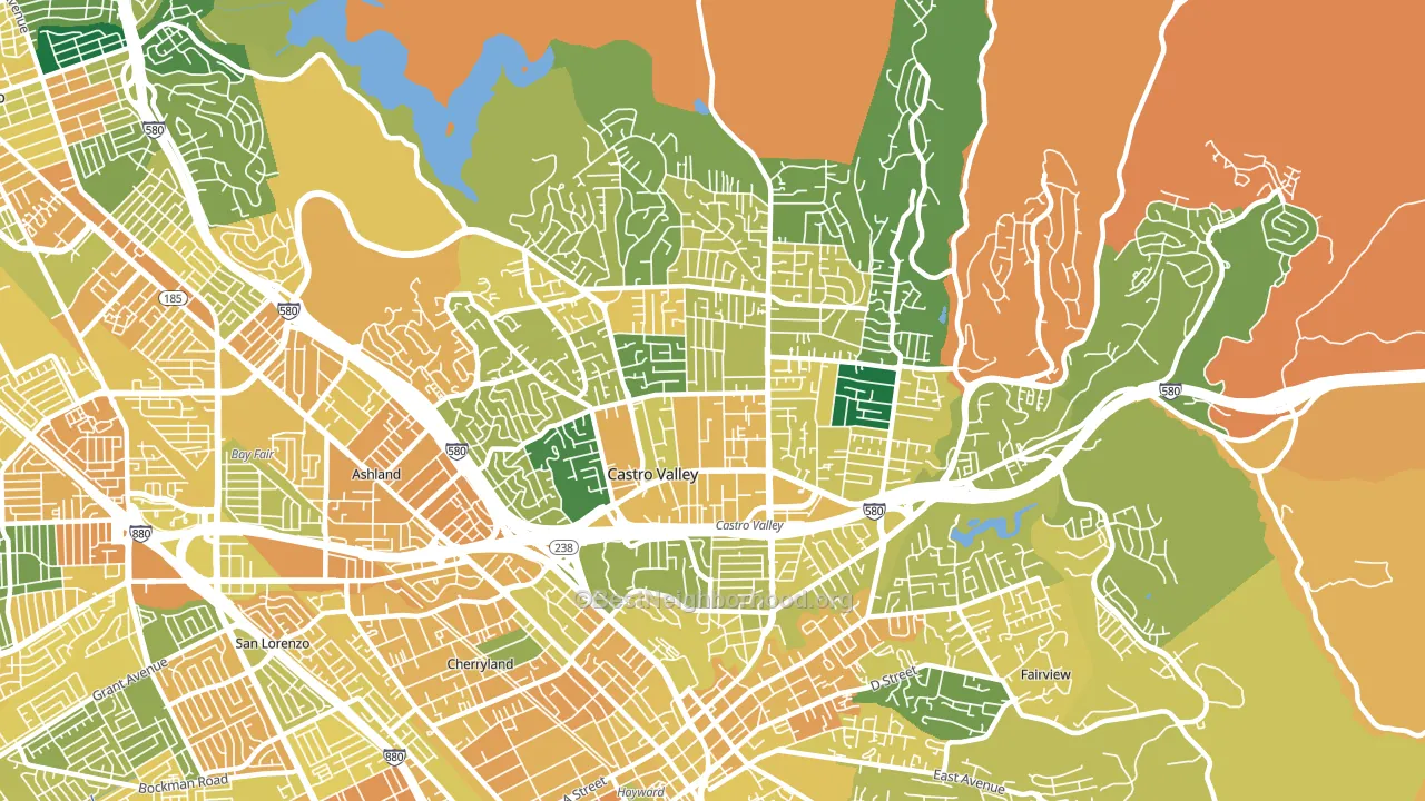 94546, CA block-group voter-turnout map