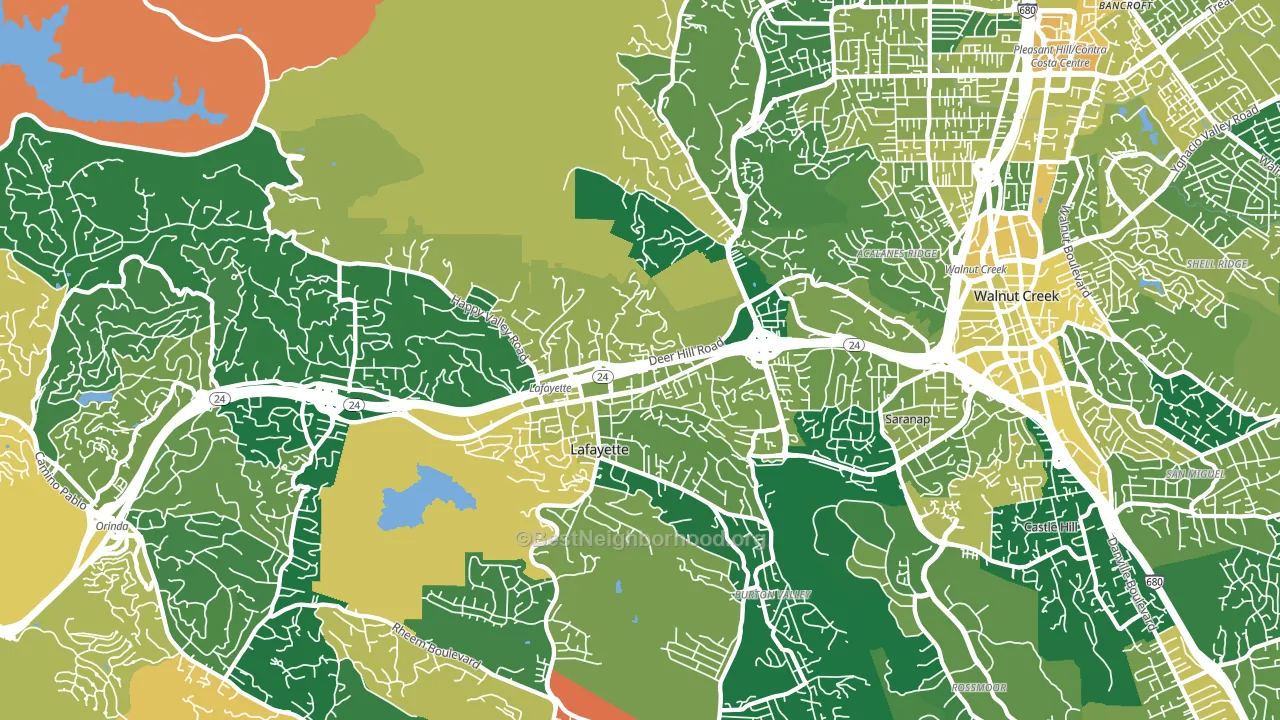 94549, CA block-group voter-turnout map