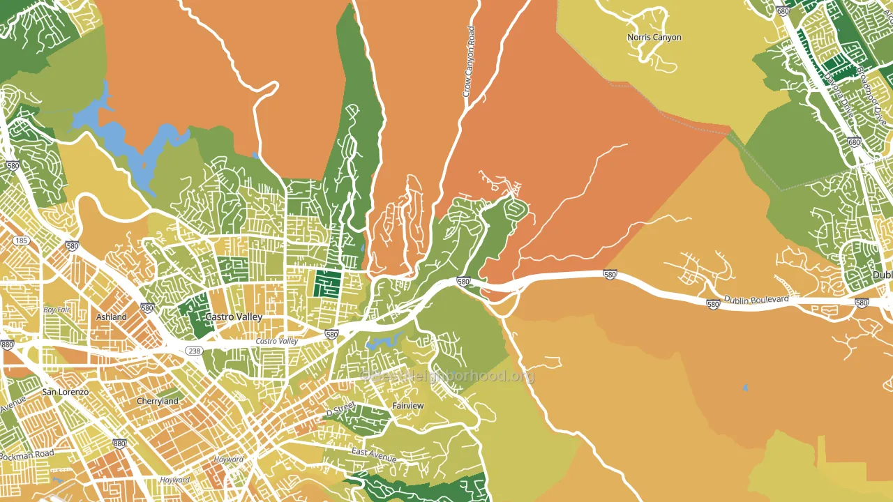 94552, CA block-group voter-turnout map
