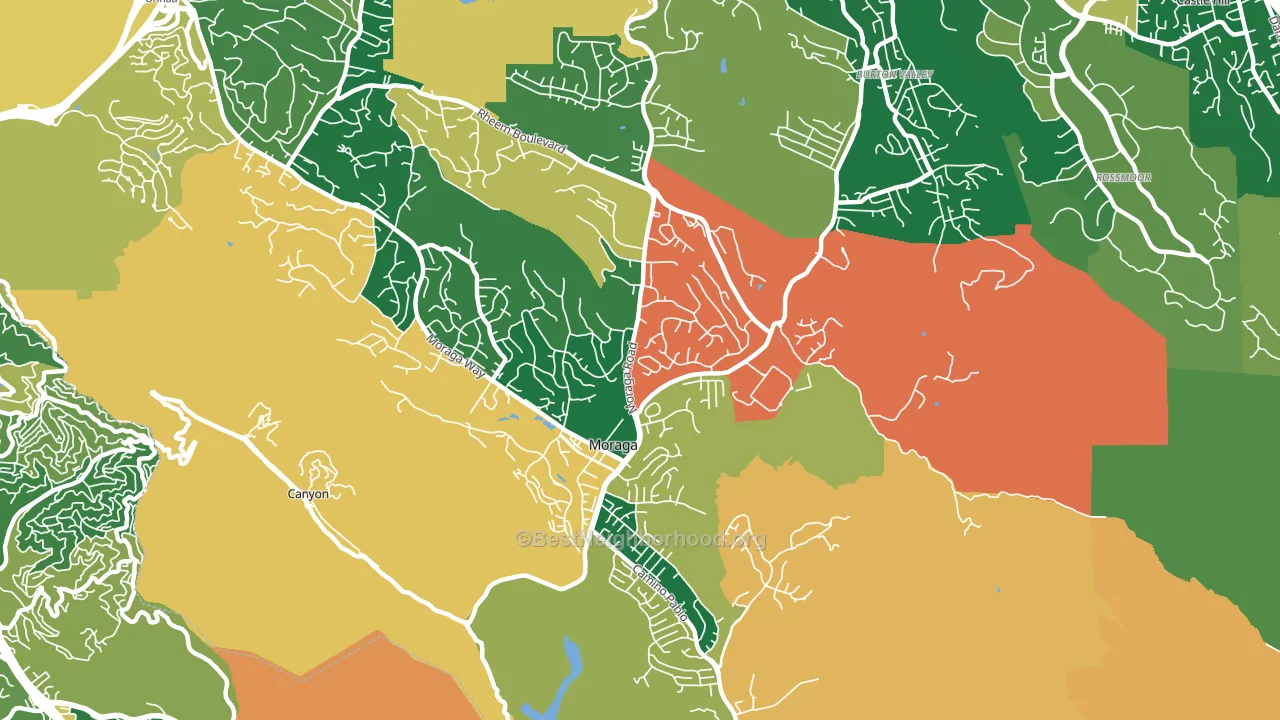 94556, CA block-group voter-turnout map