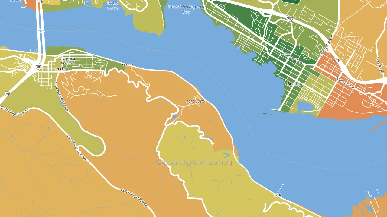94569, CA block-group voter-turnout map