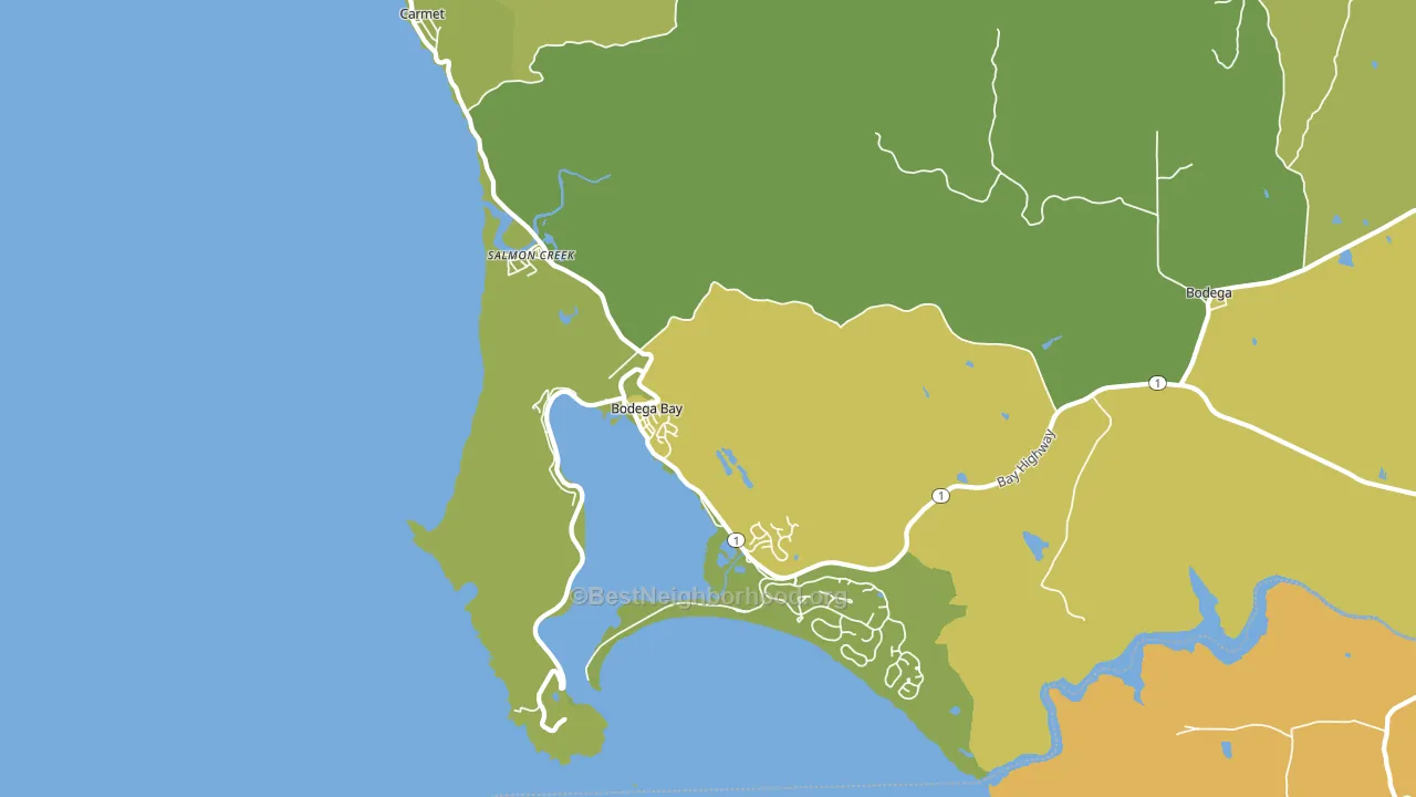 94923, CA block-group voter-turnout map